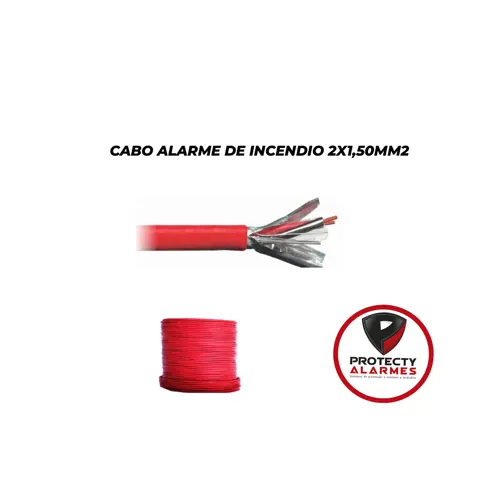 Cabo Alarme de Incêndio 2x1,50mm