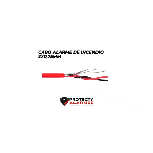Cabo Alarme de Incêndio 2x0,75mm