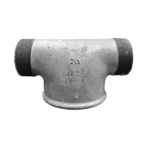Tee de Redução Galvanizada M/F